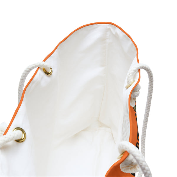 Hunting Season Tote Bag | Oversized Orange Camo Weekender | Funny Deer Camp Gift
