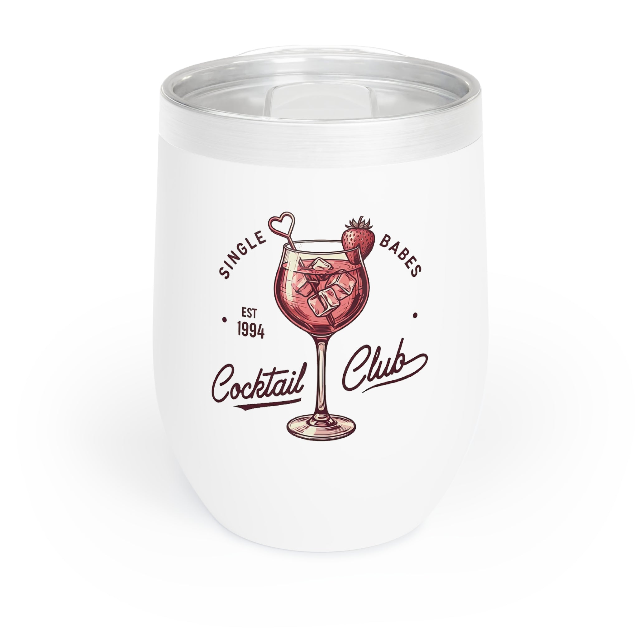 Single Babes Cocktail Club Wine Tumbler - Valentine - Girls night - Gift