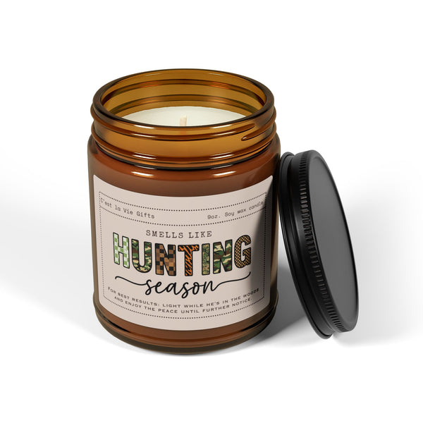 Smells Like Hunting Season | Hunting Gift, Outdoorsman Candle, Rustic Cabin Candle | Funny Candle