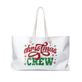 Christmas Crew Weekender Bag, Holiday Travel Tote, Shopping Tote, Girls Trip, Gift for Santa Lovers, Fun Christmas Gift, Family Holiday Bag