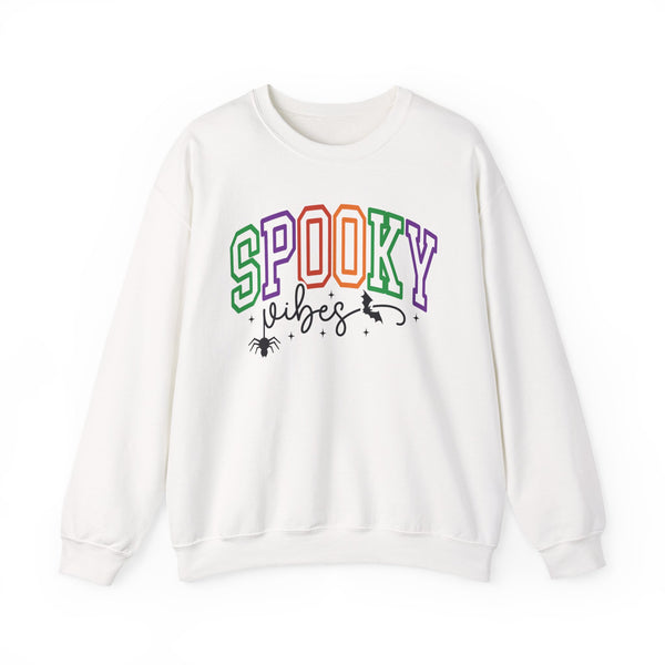 Spooky Vibes Halloween Sweatshirt | Retro Ghost Season Crewneck