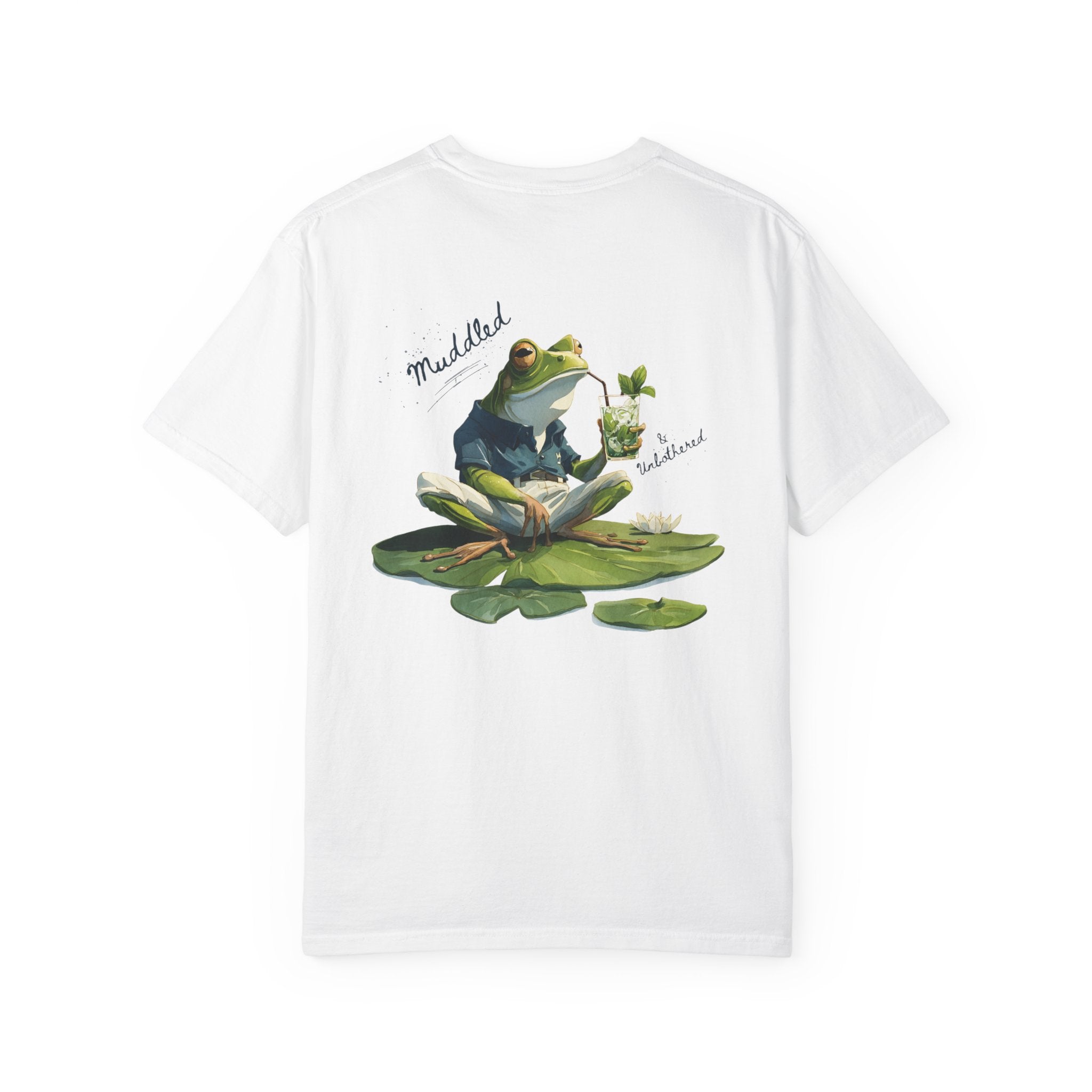Muddled & Unbothered Comfort Colors® Frog Cocktail T-Shirt