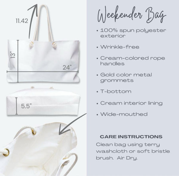 Hunting Social Club Tote Bag | Oversized Weekender Bag | Girls Trip & Bachelorette Gift