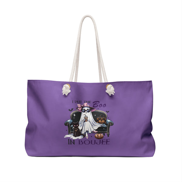 Halloween Weekender Bag, Travel Tote, Ghostly Vibes, Costume Accessories, Holiday Gift, Spooky Decor