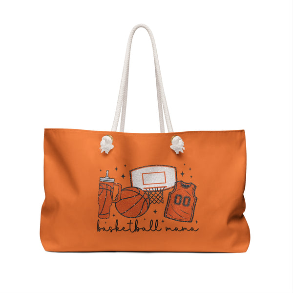 Basketball Mama Weekender Bag – Sports Travel Tote for Game Days, Moms on the Go, Gym, Practice, Gifts, Summer Adventures