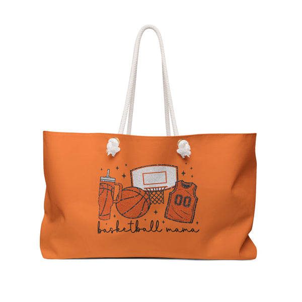 Basketball Mama Weekender Bag – Sports Travel Tote for Game Days, Moms on the Go, Gym, Practice, Gifts, Summer Adventures