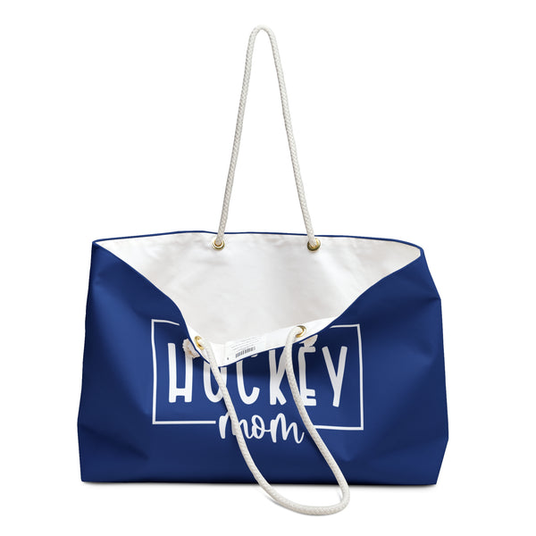 Hockey Mom Weekender Bag | Travel Tote for Moms, Sports Bag, Gym Bag, Gift for Hockey Lovers, Stylish Carry-All