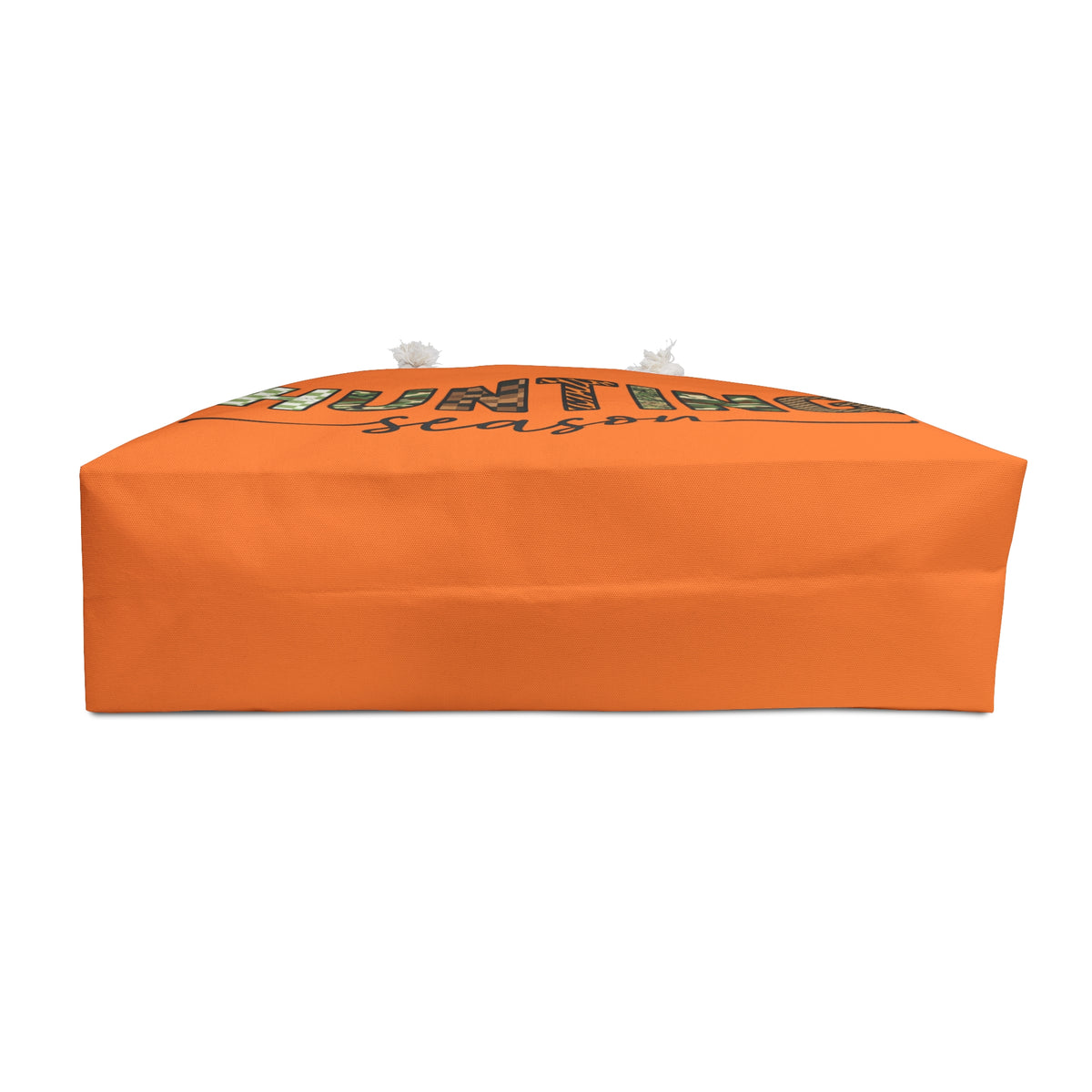 Hunting Season Tote Bag | Oversized Orange Camo Weekender | Funny Deer Camp Gift