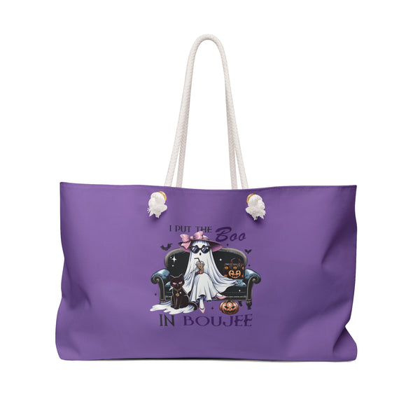 Halloween Weekender Bag, Travel Tote, Ghostly Vibes, Costume Accessories, Holiday Gift, Spooky Decor