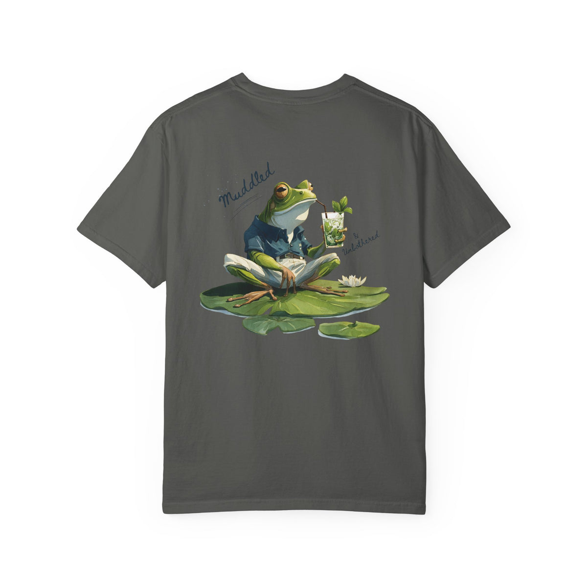 Muddled & Unbothered Comfort Colors® Frog Cocktail T-Shirt