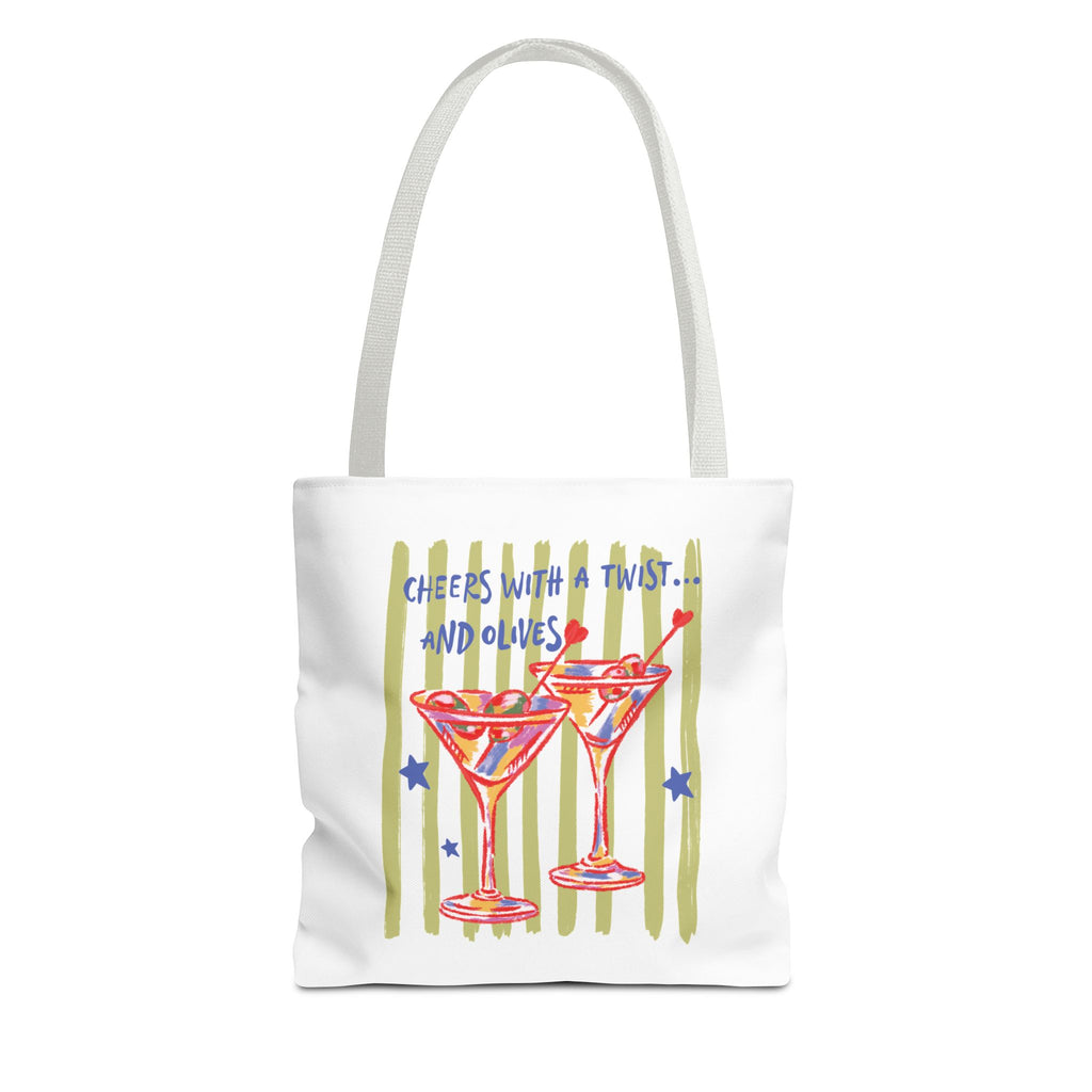 Cheers With a Twist... & Olives Tote Bag
