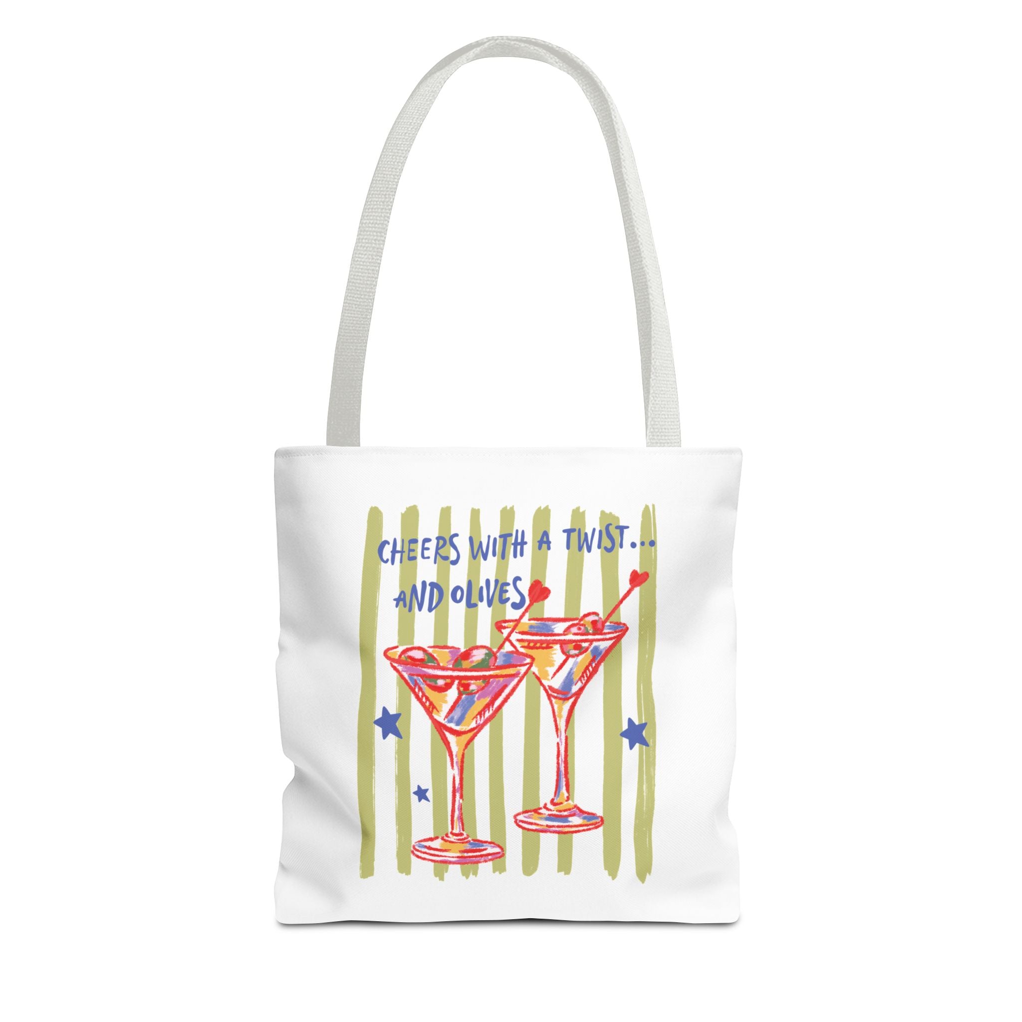 Cheers With a Twist... & Olives Tote Bag