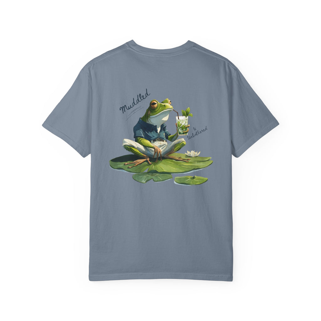 Muddled & Unbothered Comfort Colors® Frog Cocktail T-Shirt