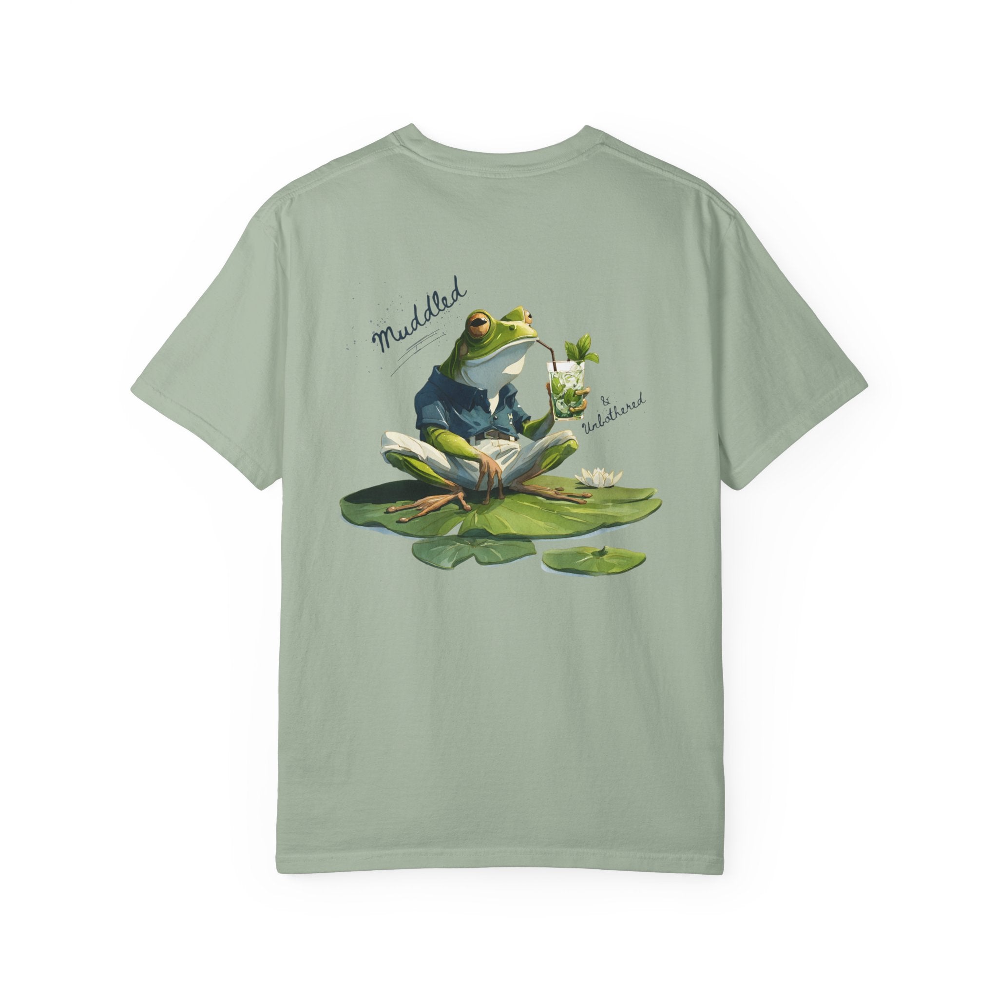 Muddled & Unbothered Comfort Colors® Frog Cocktail T-Shirt