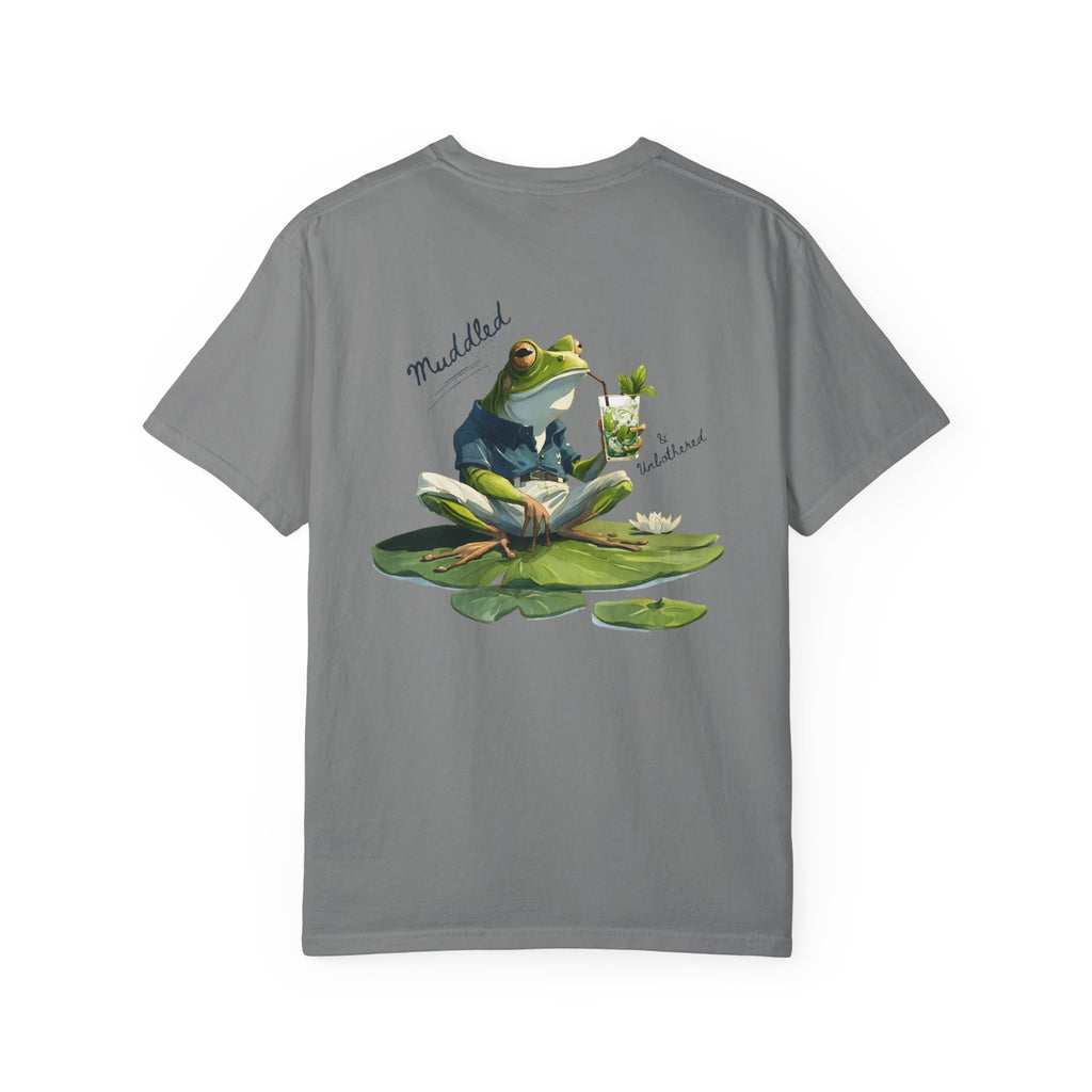 Muddled & Unbothered Comfort Colors® Frog Cocktail T-Shirt