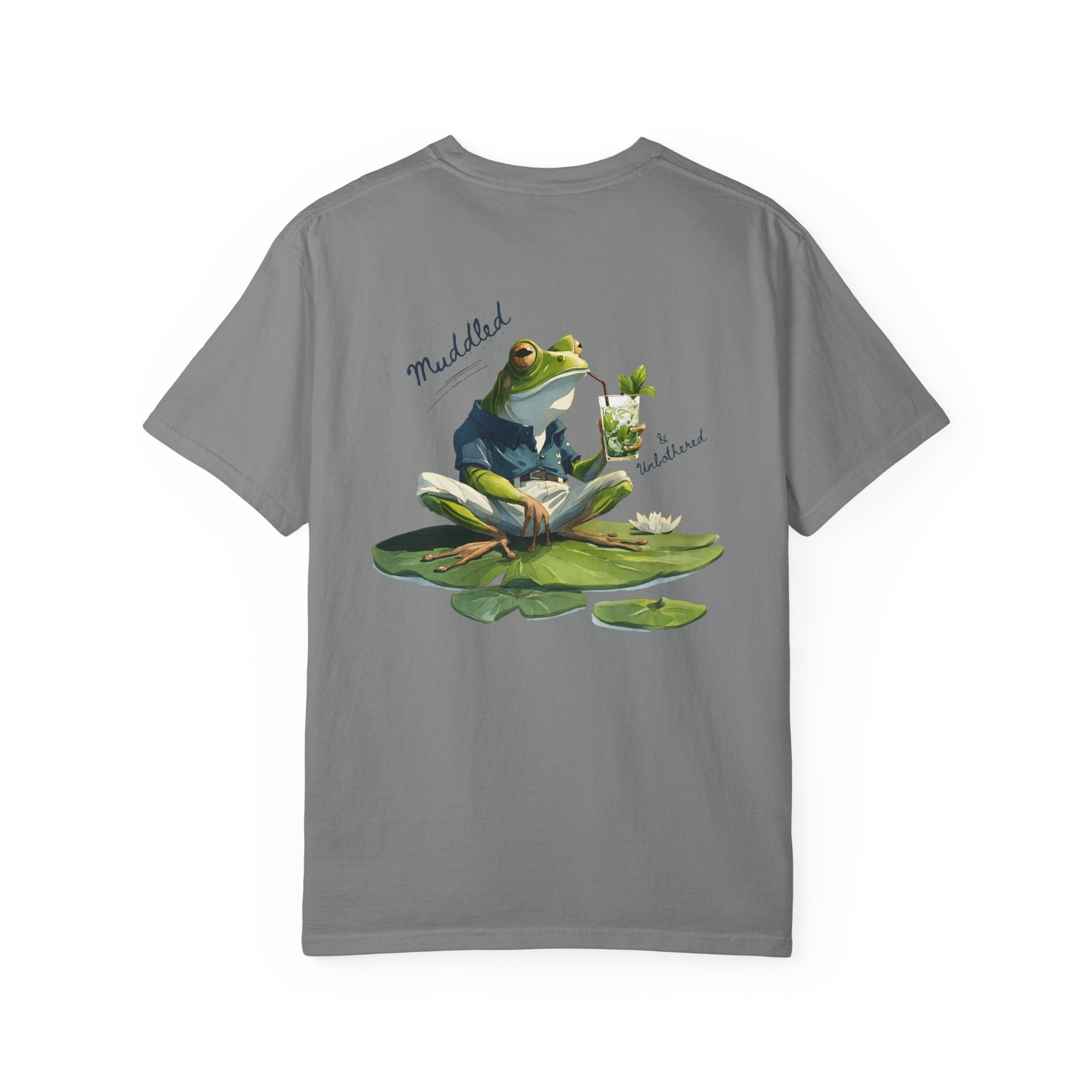 Muddled & Unbothered Comfort Colors® Frog Cocktail T-Shirt