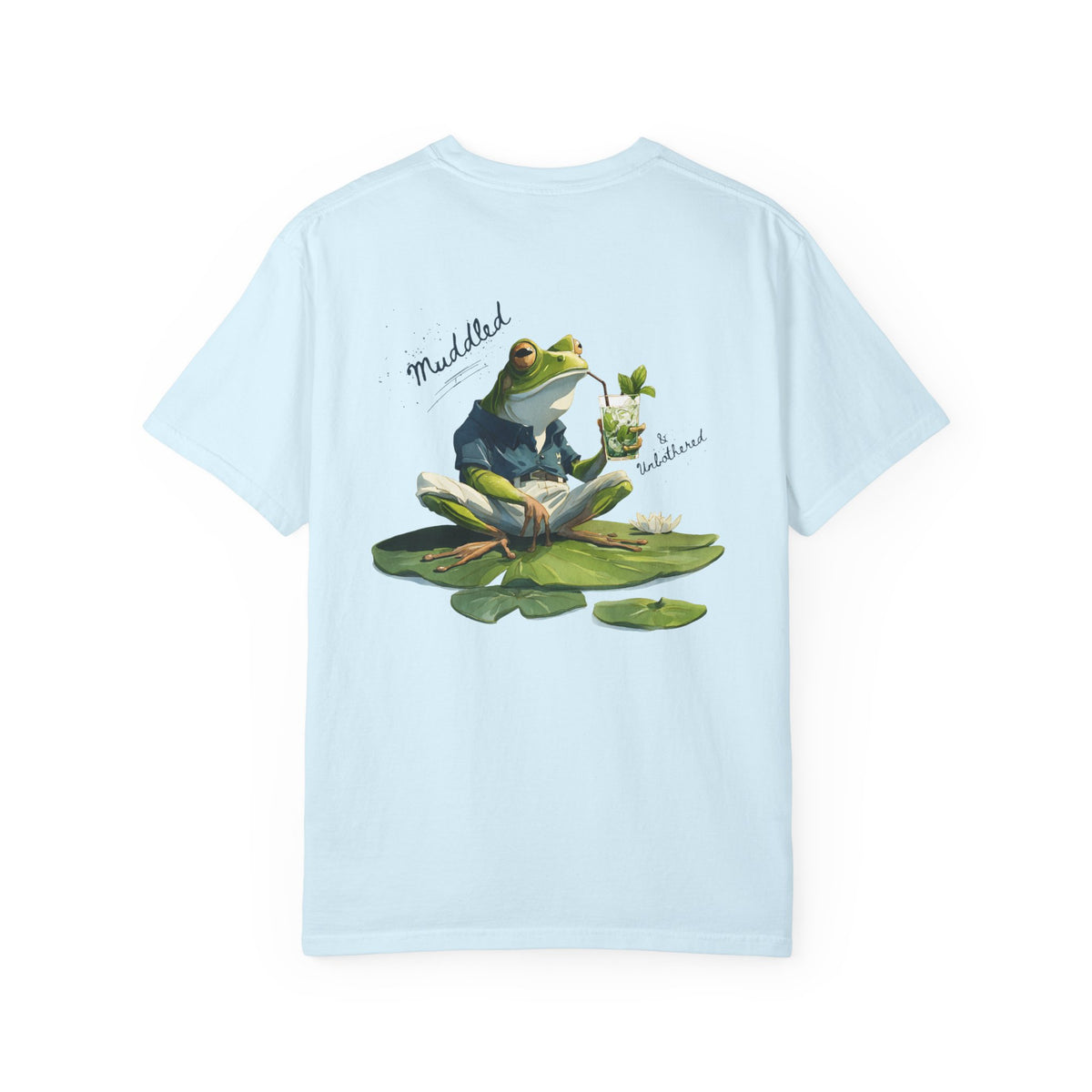 Muddled & Unbothered Comfort Colors® Frog Cocktail T-Shirt
