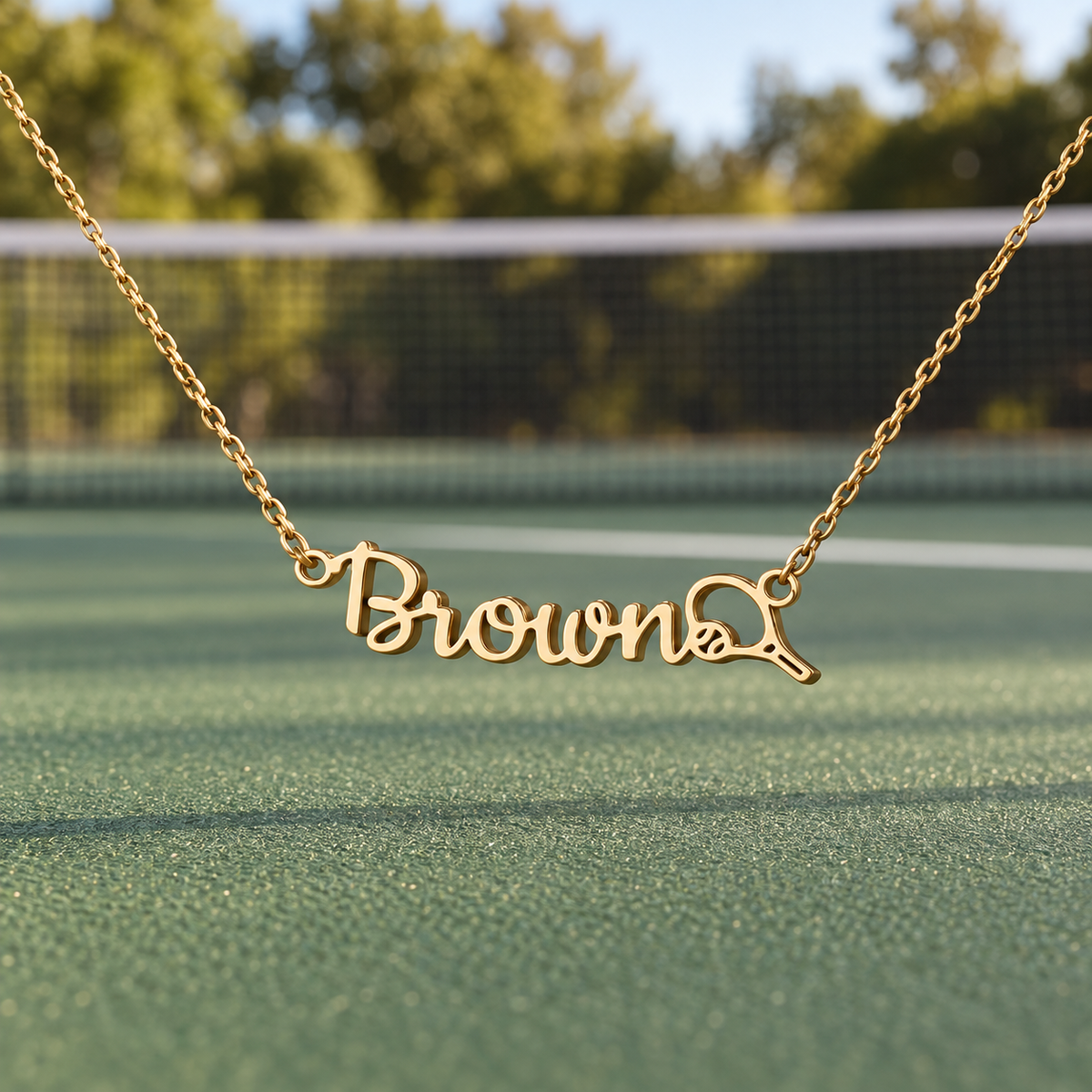 Personalized Tennis Mom Necklace