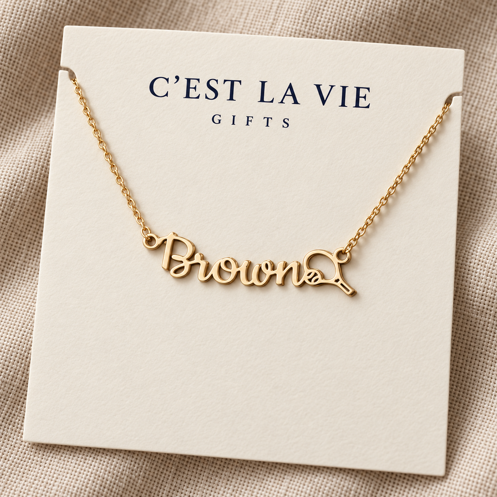 Personalized Tennis Mom Necklace