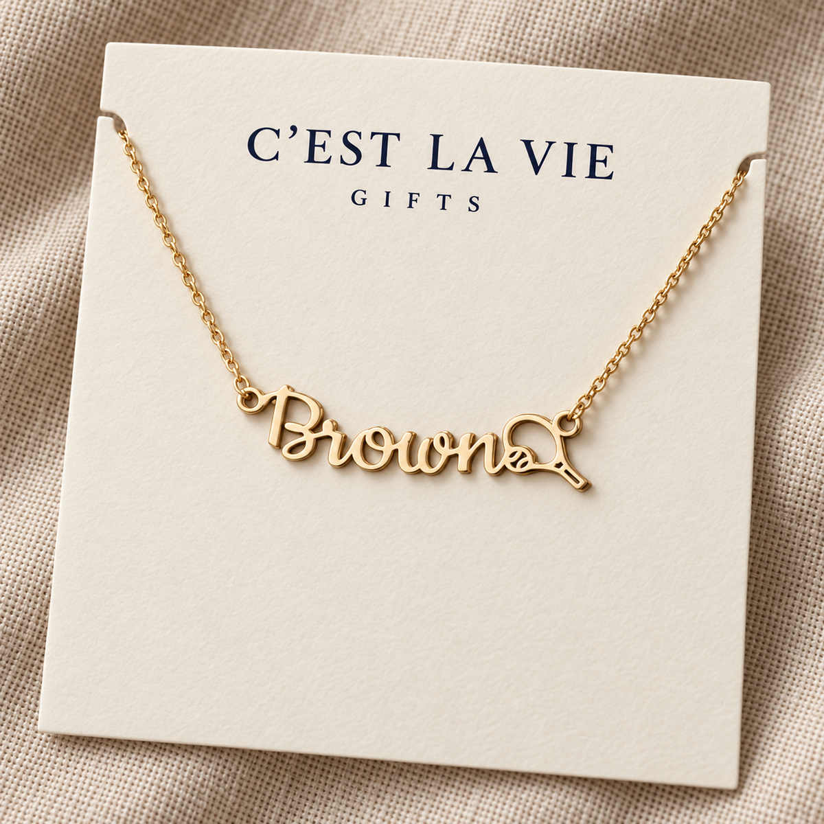 Personalized Tennis Mom Necklace