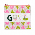 Golf Beaded Coin Purse – Pink & Green