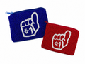 #1 Foam Finger Beaded Coin Purse – Red or Blue