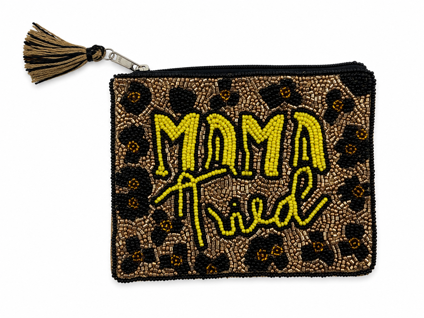 Mama Tried Beaded Coin Purse