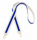 Royal Blue & White Beaded Purse Strap