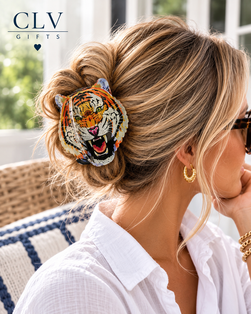 Tiger Statement Claw Hair Clip