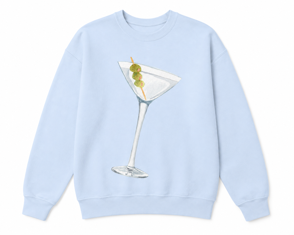 Watercolor Martini Sweatshirt