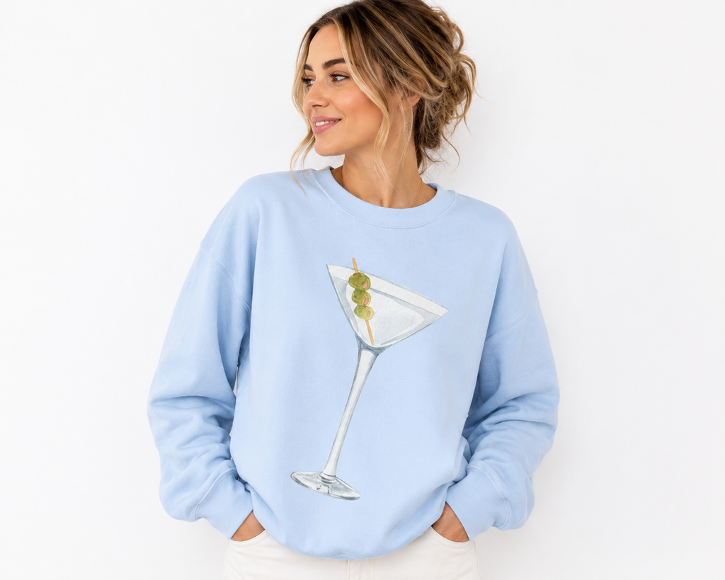 Watercolor Martini Sweatshirt