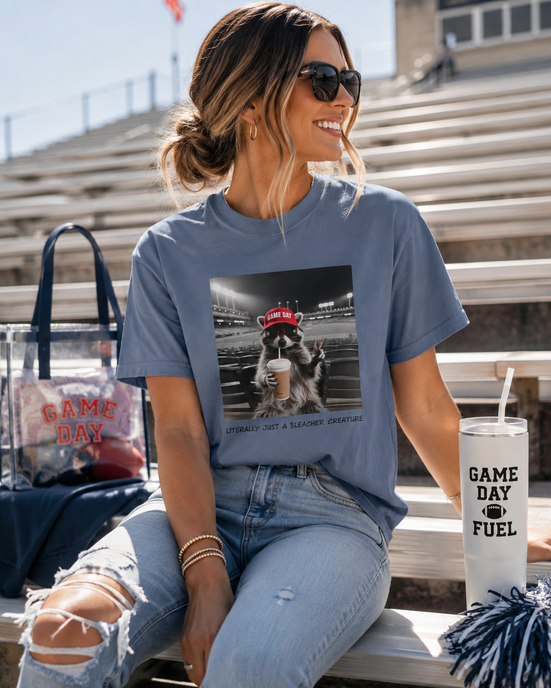 Literally Just a Bleacher Creature Comfort Colors® Tee