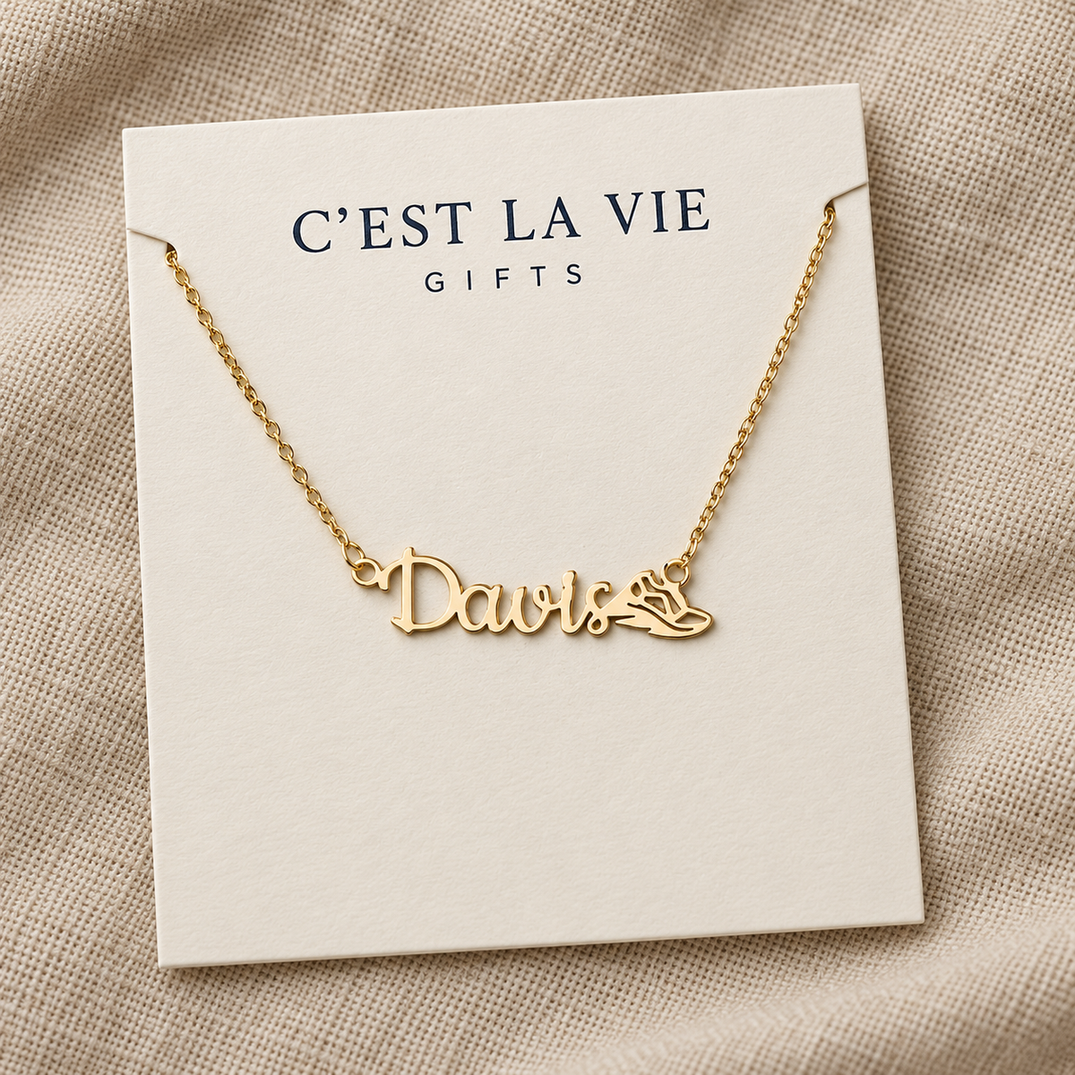 Personalized Track Mom Necklace