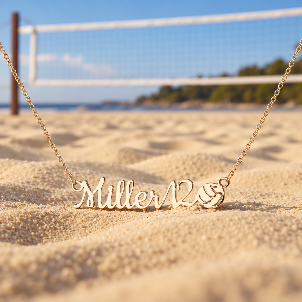 Personalized Volleyball Mom Necklace