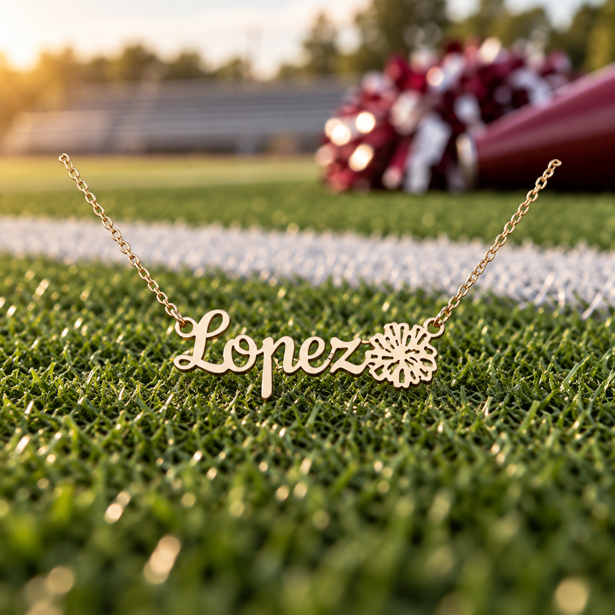 Personalized Cheer Mom Necklace
