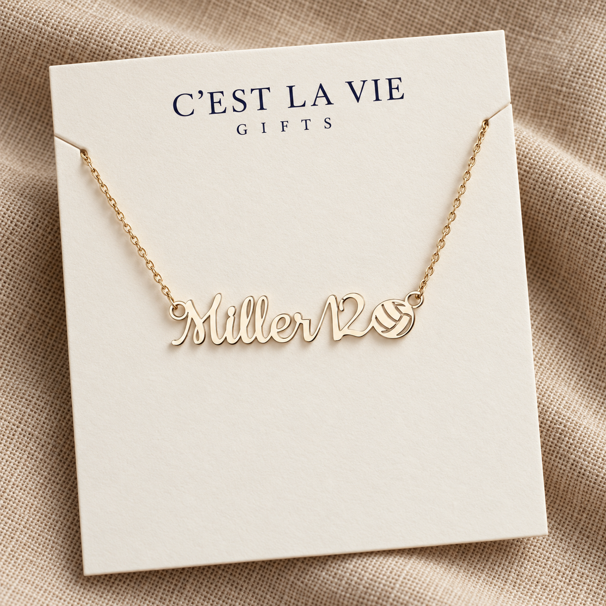 Personalized Volleyball Mom Necklace