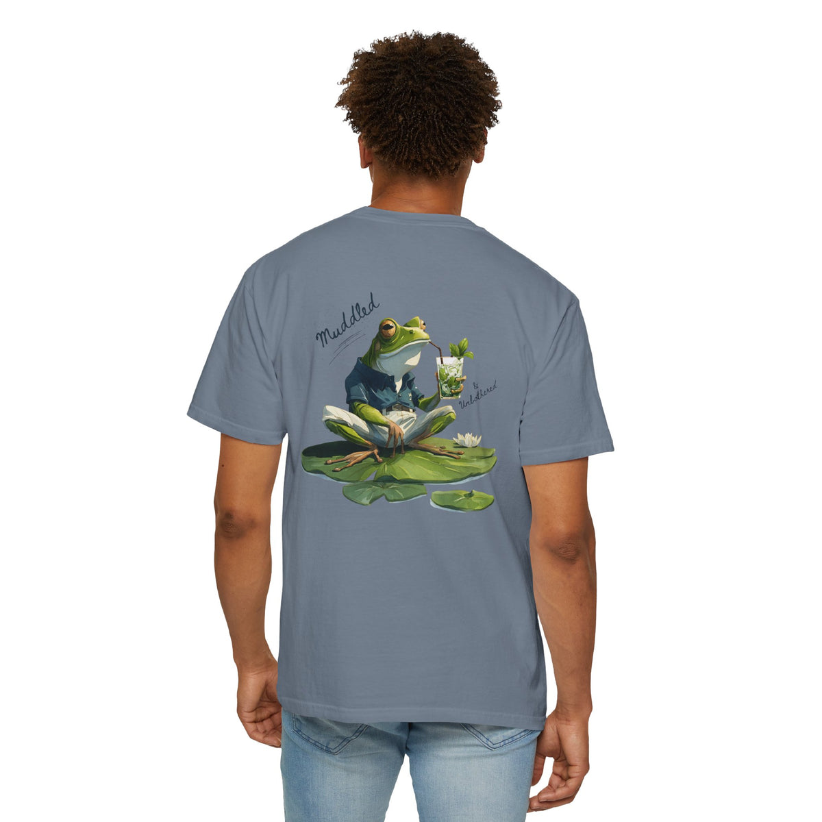 Muddled & Unbothered Comfort Colors® Frog Cocktail T-Shirt