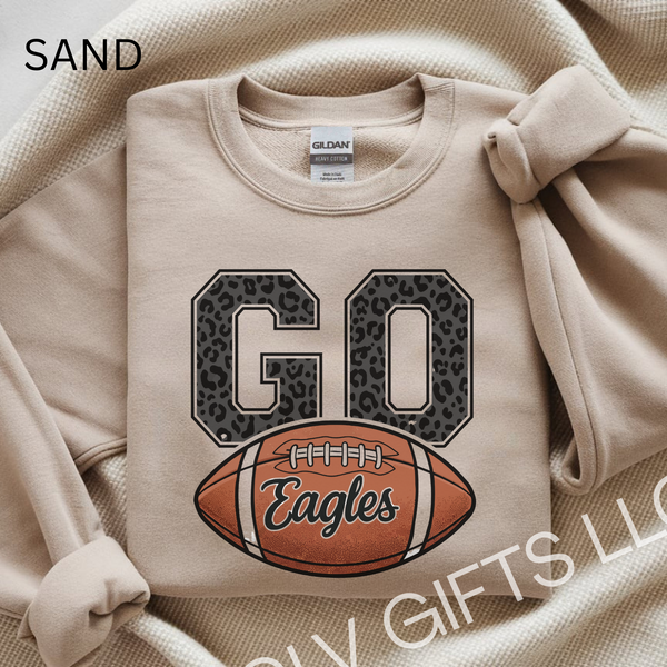 Eagles Football Fan Crewneck Sweatshirt - Unisex Athletic Apparel, Game Day Outfit, Sports Team Gear, Casual Sweatshirt, Perfect Gift for Fans