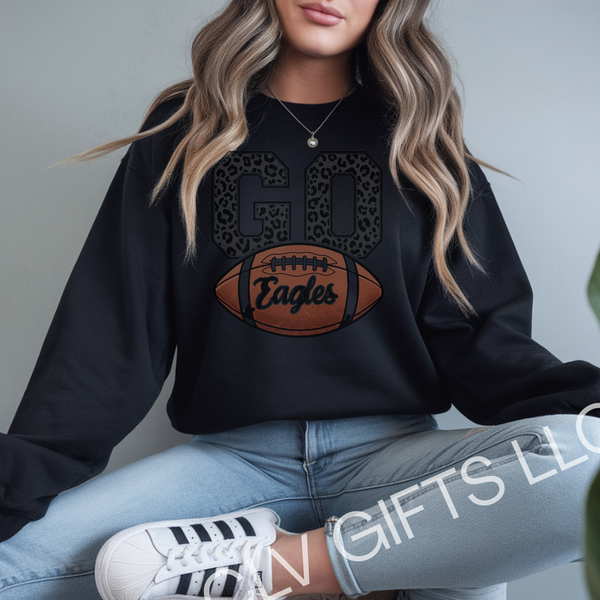 Eagles Football Fan Crewneck Sweatshirt - Unisex Athletic Apparel, Game Day Outfit, Sports Team Gear, Casual Sweatshirt, Perfect Gift for Fans