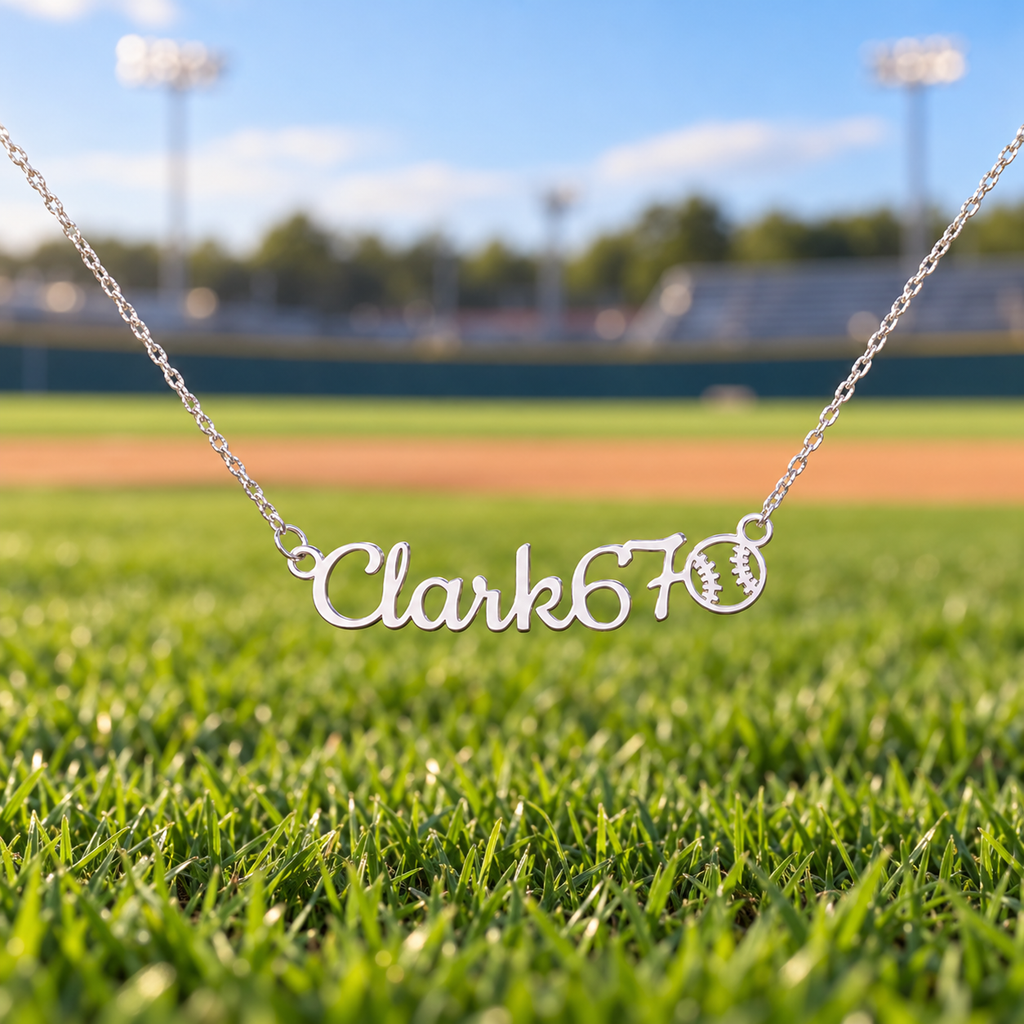 Personalized Baseball Mom Necklace