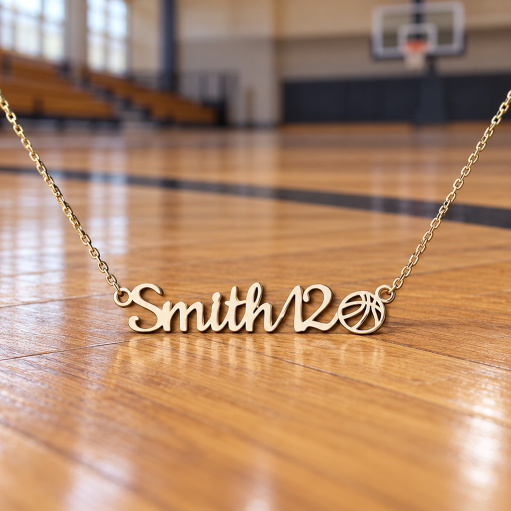 Personalized Basketball Mom Necklace