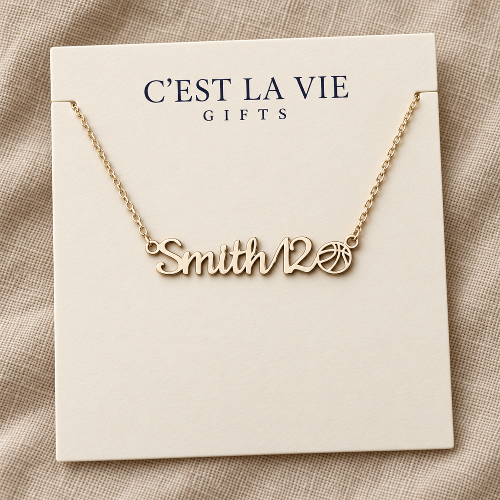 Personalized Basketball Mom Necklace