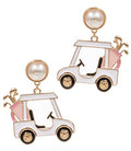 Golf Cart & Golf Club Earrings - 2 Colors
