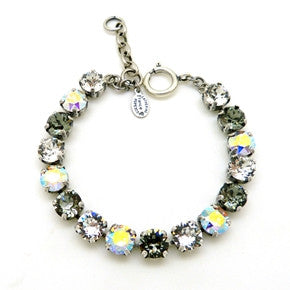 Catherine Popesco Multi Stone ~ Midnight & Aqua Bracelet on Gold ~ La Vie Parisienne