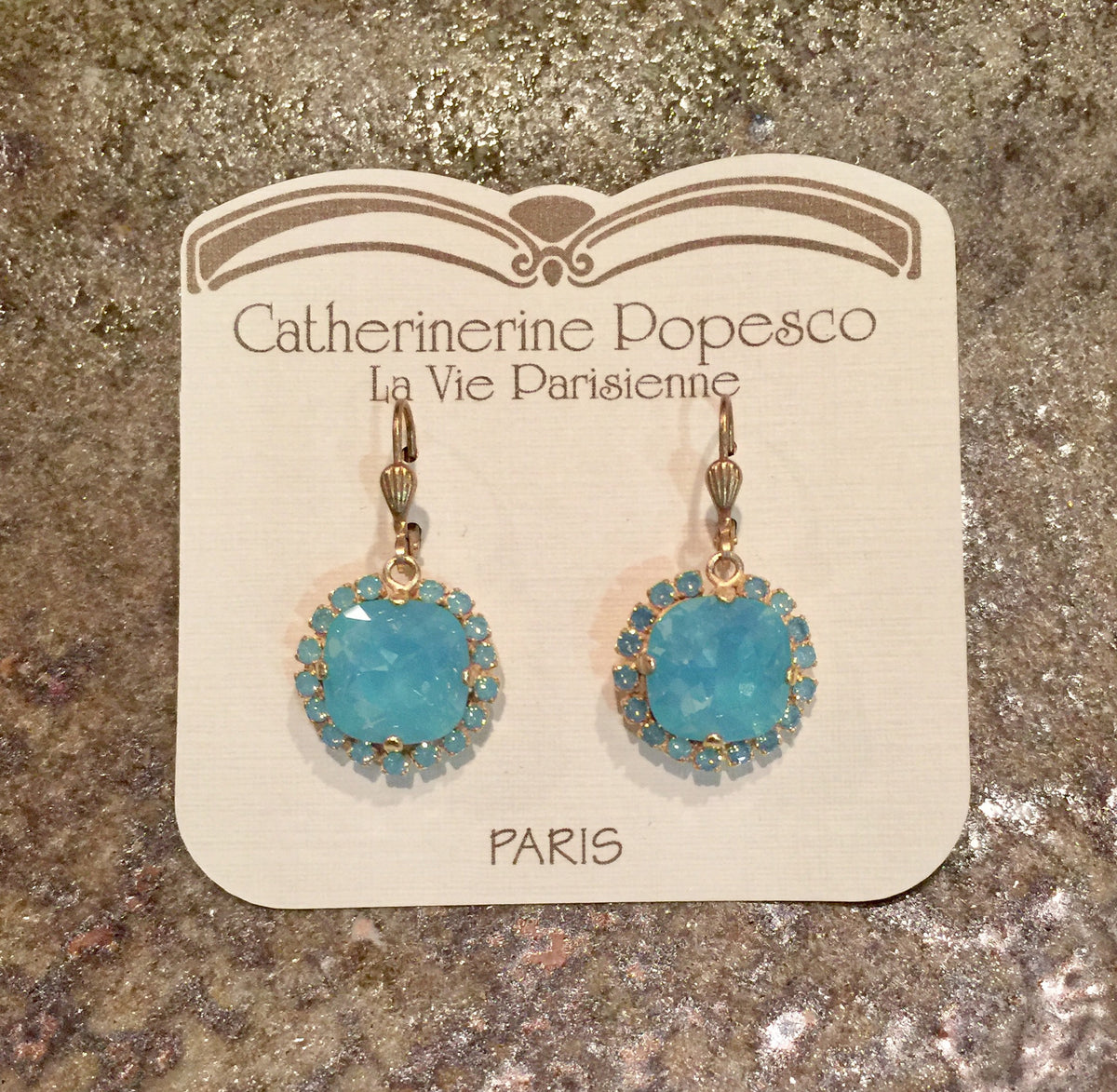 Catherine Popesco - Pacific Opal - Earrings - La Vie Parisienne Jewelry