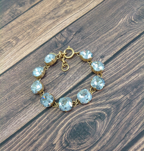 Catherine Popesco Large Stone - Swarovski Crystal Bracelet 12 mm