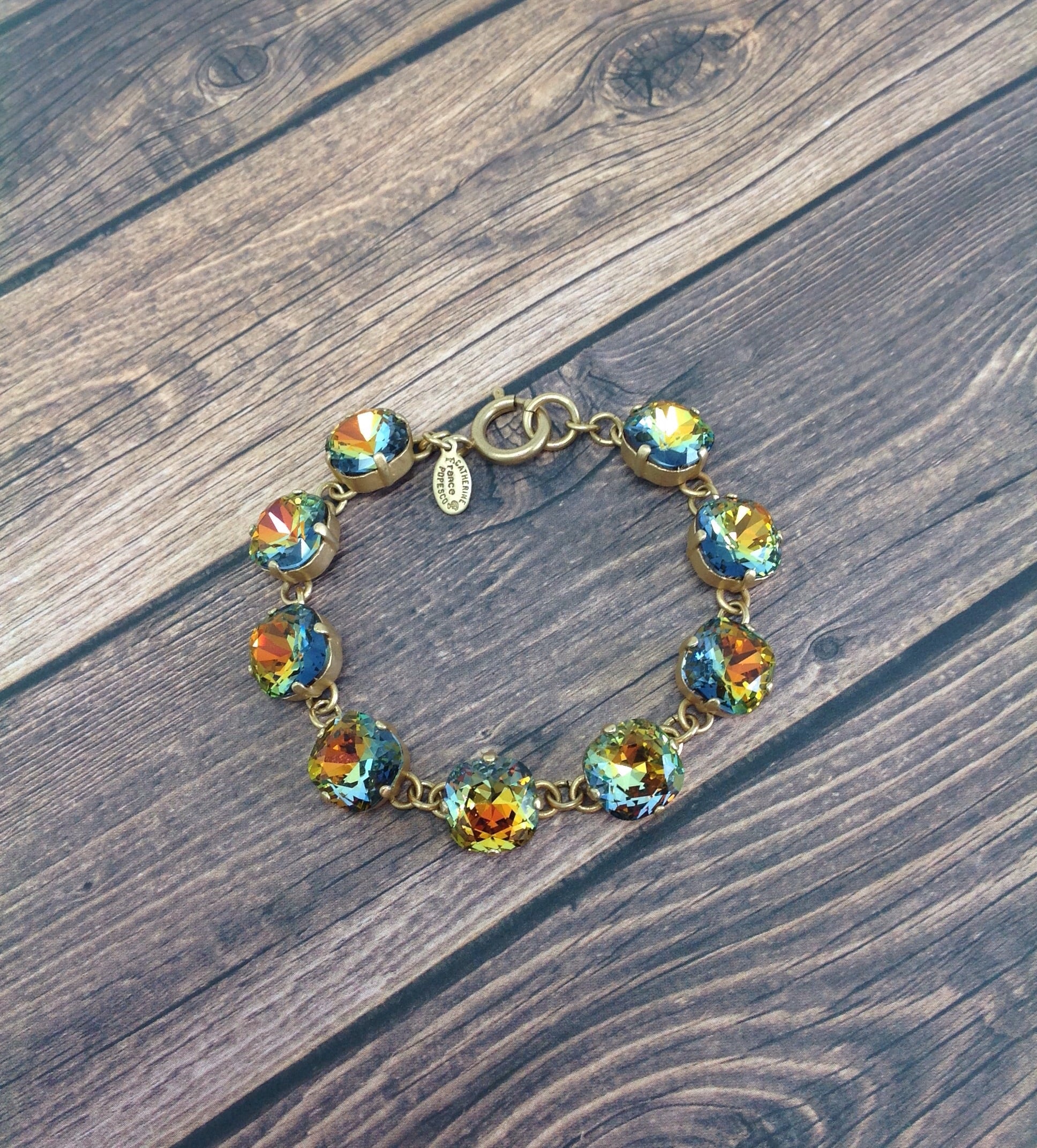 Catherine Popesco Large Stone - Swarovski Crystal Bracelet 12 mm