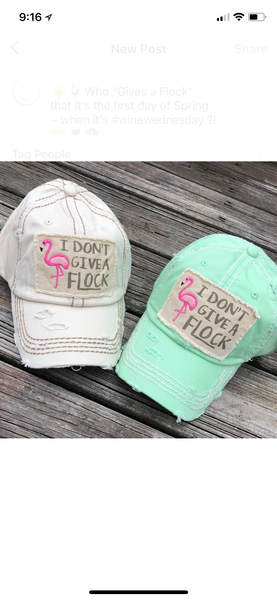 I Don’t Give a Flock Baseball Cap or Hat - 3 Colors