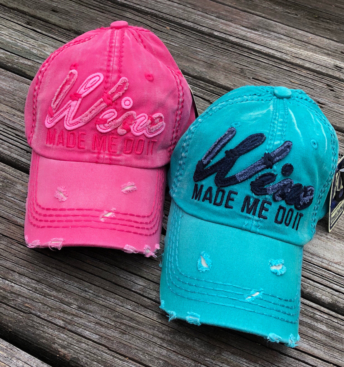 Wine Made Me Do It Baseball Cap or Hat