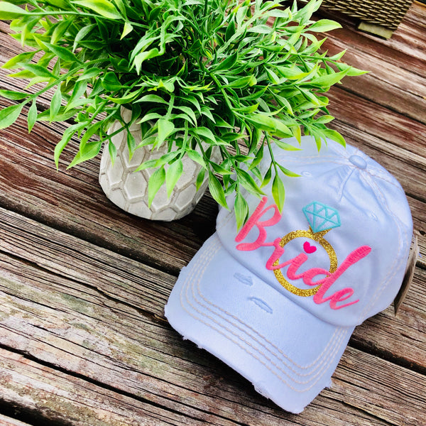 Bride Distressed Baseball Hat